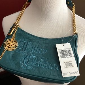 NWT Juicy Couture Teal/Gold Handbag
